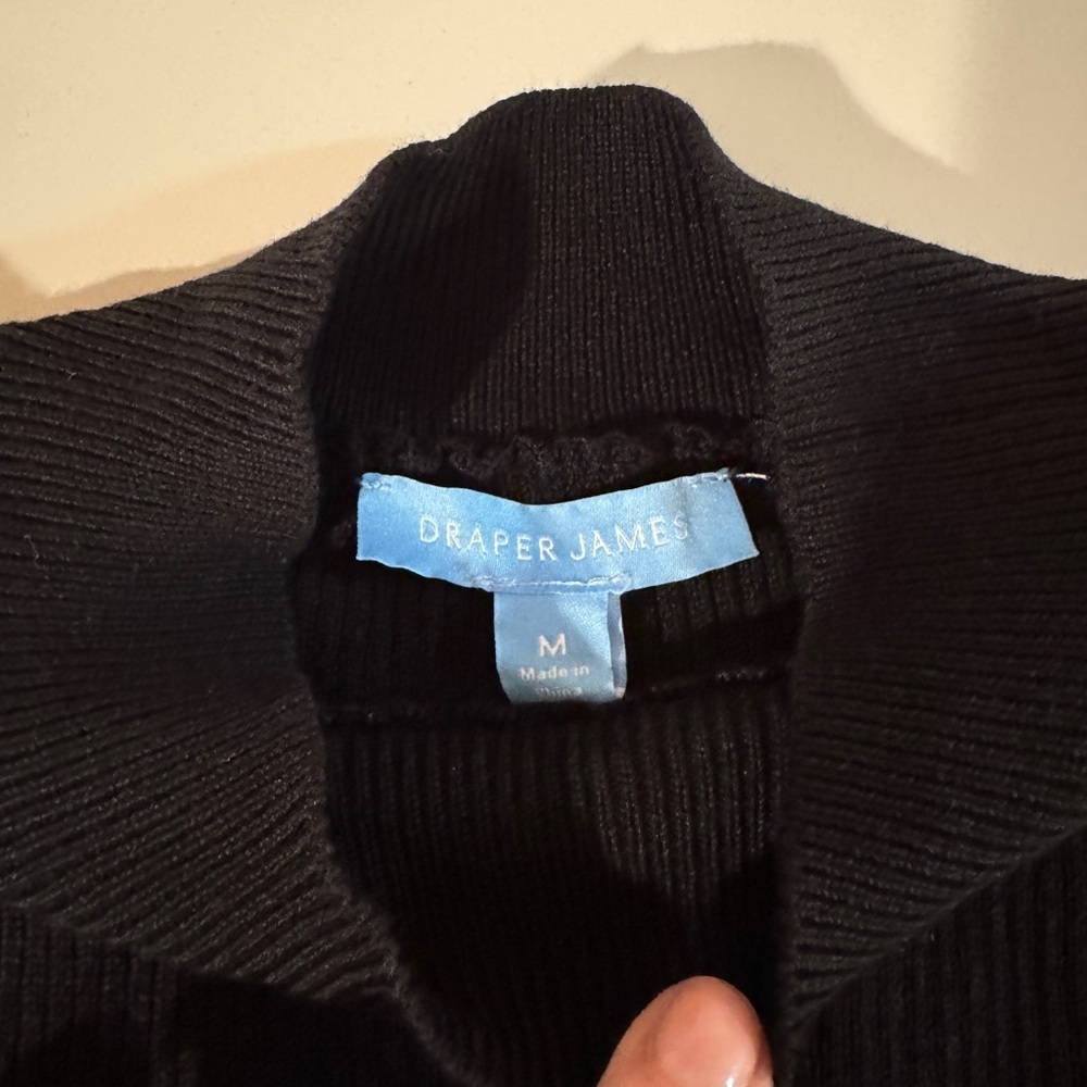 Draper James Black Long Sleeve Dress - Picture 4 of 4